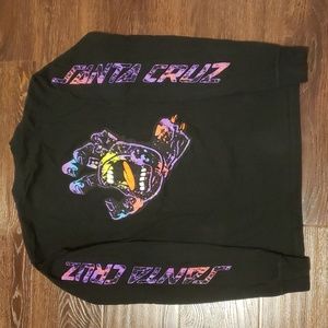 Santa Cruz Hand Mouth Graphic Tee Mens long sleeve Small Zumiez